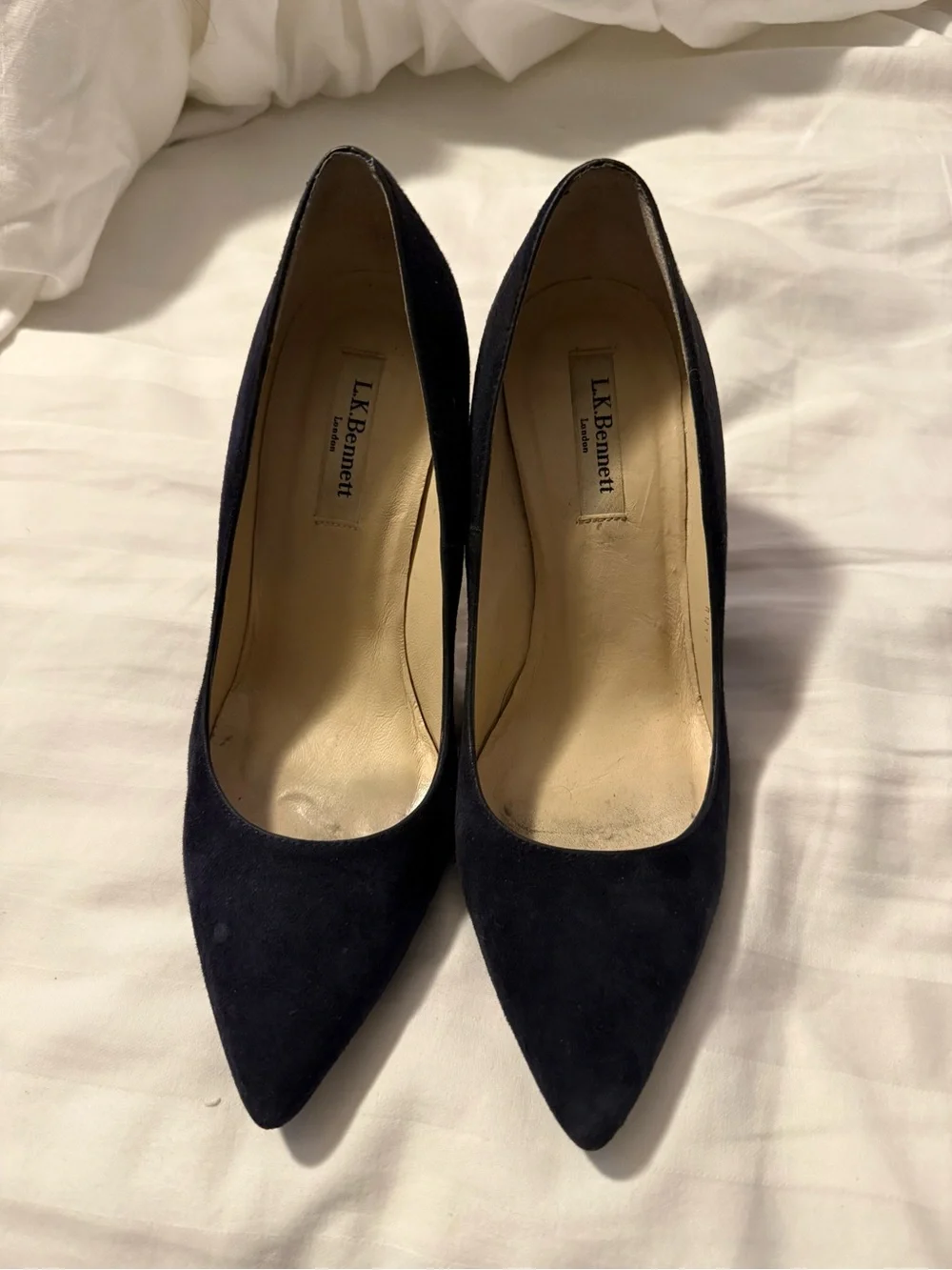 LK Bennett Floret Navy Suede Pointed Toe Pumps *As Seen on Kate Middleton*